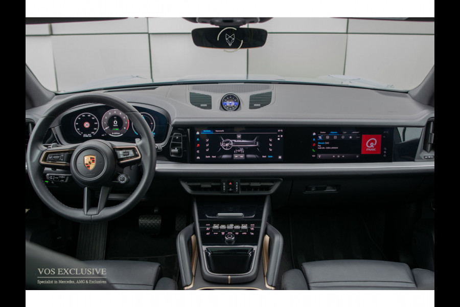 Porsche Cayenne 3.0 E-Hybrid SportDesign|Passenger Display|21''|Luchtvering|HUD|ACC|Bose|18-voudig|Pano|Stoelkoeling