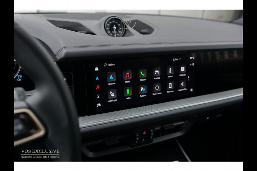 Porsche Cayenne 3.0 E-Hybrid SportDesign|Passenger Display|21''|Luchtvering|HUD|ACC|Bose|18-voudig|Pano|Stoelkoeling