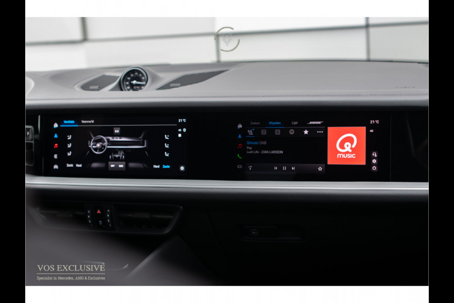 Porsche Cayenne 3.0 E-Hybrid SportDesign|Passenger Display|21''|Luchtvering|HUD|ACC|Bose|18-voudig|Pano|Stoelkoeling