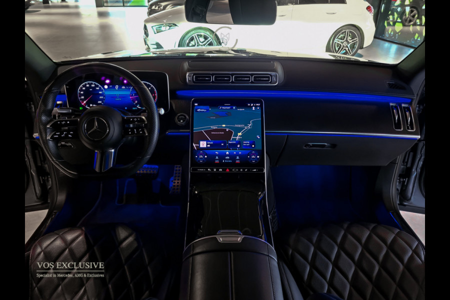 Mercedes-Benz S-Klasse 400d 4-M AMG Achterassturing|Ruitleder|Burmester|Rij-assistentie|Keyless|Night|21" Aut9