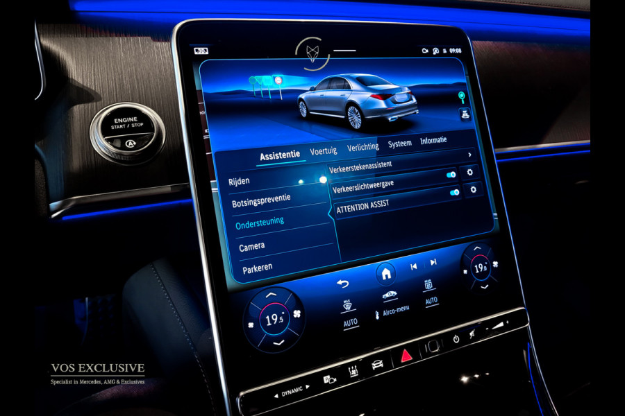 Mercedes-Benz S-Klasse 400d 4-M AMG Achterassturing|Ruitleder|Burmester|Rij-assistentie|Keyless|Night|21" Aut9