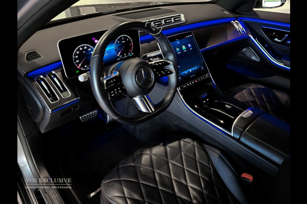 Mercedes-Benz S-Klasse 400d 4-M AMG Achterassturing|Ruitleder|Burmester|Rij-assistentie|Keyless|Night|21" Aut9