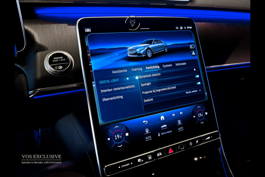 Mercedes-Benz S-Klasse 400d 4-M AMG Achterassturing|Ruitleder|Burmester|Rij-assistentie|Keyless|Night|21" Aut9