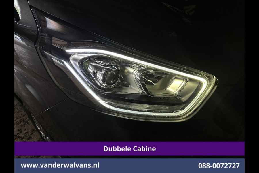 Ford Transit Custom 2.0 TDCI 170pk L2H1 Dubbele Cabine Euro6 Airco | 5-Zits | Camera | LED | Cruisecontrol | 2800kg Trekhaak Stoelverwarming, Verwarmde voorruit, Parkeersensoren
