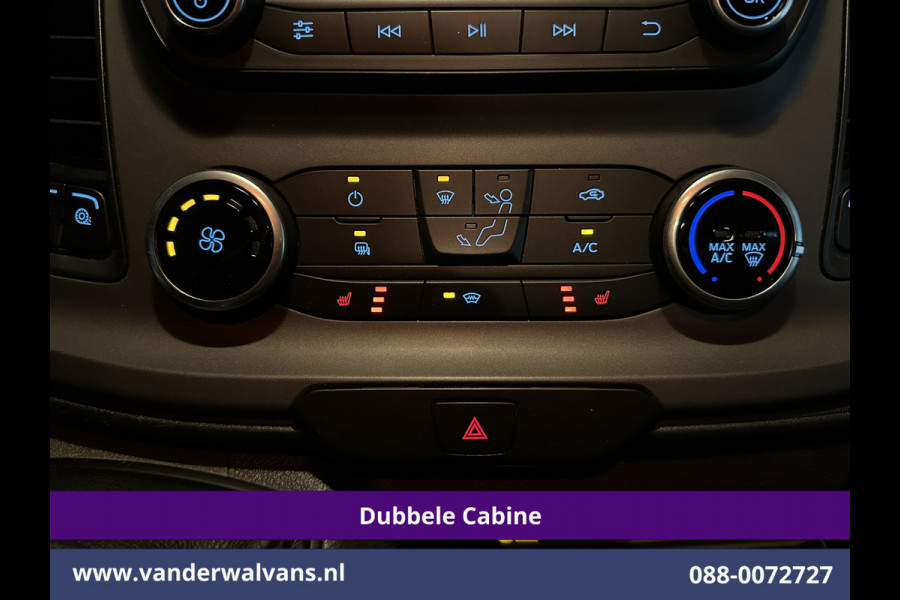Ford Transit Custom 2.0 TDCI 170pk L2H1 Dubbele Cabine Euro6 Airco | 5-Zits | Camera | LED | Cruisecontrol | 2800kg Trekhaak Stoelverwarming, Verwarmde voorruit, Parkeersensoren