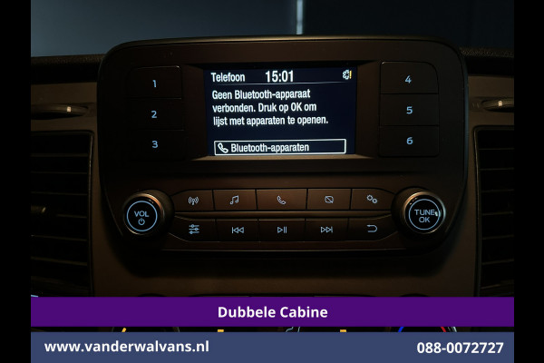 Ford Transit Custom 2.0 TDCI 170pk L2H1 Dubbele Cabine Euro6 Airco | 5-Zits | Camera | LED | Cruisecontrol | 2800kg Trekhaak Stoelverwarming, Verwarmde voorruit, Parkeersensoren
