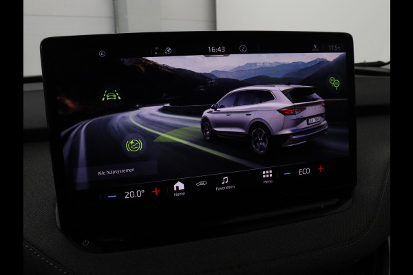 Škoda ENYAQ iV 60 | Trekhaak | Half leder | Carplay | Navigatie | Full LED | 19'' | Cruise control | Sfeerverlichting | Parkeerhulp | Climate control