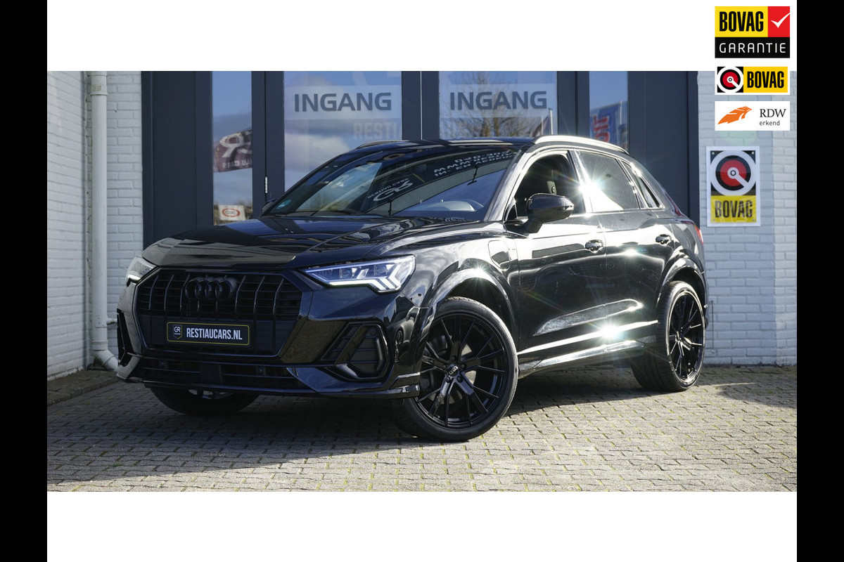 Audi Q3 45 TFSIe 3x S-Line Black Optik AUTOMAAT-ACC-CAMERA-CLIMA-KEYLESS-MATRIX LED-SONOS-STOELVERWARMING-VIRTUEEL