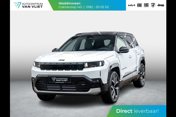 Jeep Compass First Edition 74 kWh | Uit voorraad leverbaar !| Adapt. Cruise | Camera | Carplay | 20" | Elektr. A-Klep | Navi | Winter Pack | Schuif/Kanteldak | Premium Pack | Conv. Pack | Warmtepomp