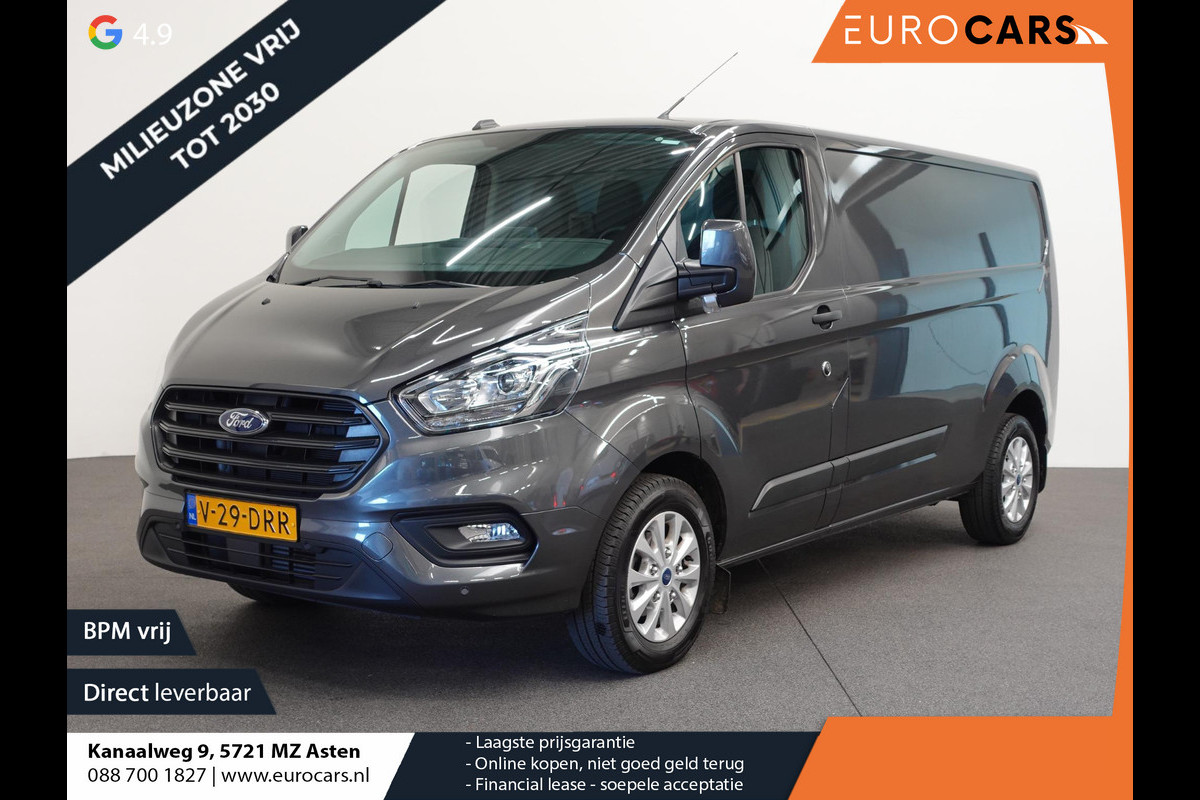 Ford Transit Custom 300 2.0 TDCI 130pk L2H1 Trend Automaat Airco Navigatie Cruise control Camera Parkeersensoren Trekhaak Betimmering Laadruimte