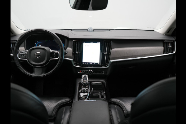Volvo V90 T8 AWD Inscription Exclusive LONG RANGE PHEV 394pk Dealer O.H. | Panodak | Head Up | Adaptive Cruise | 360 Camera | Bowers & Wilkins | Lederen Sportstoelen Ventilatie & Memory | Keyless | Blis | Stoelen & Stuur Verwarmd | Apple Carplay | Plug In Hybrid