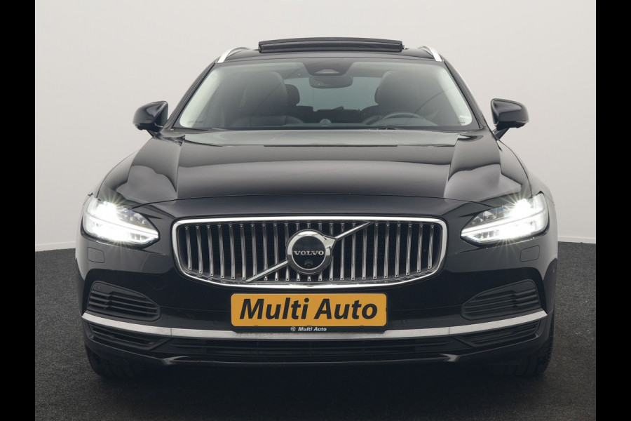 Volvo V90 T8 AWD Inscription Exclusive LONG RANGE PHEV 394pk Dealer O.H. | Panodak | Head Up | Adaptive Cruise | 360 Camera | Bowers & Wilkins | Lederen Sportstoelen Ventilatie & Memory | Keyless | Blis | Stoelen & Stuur Verwarmd | Apple Carplay | Plug In Hybrid