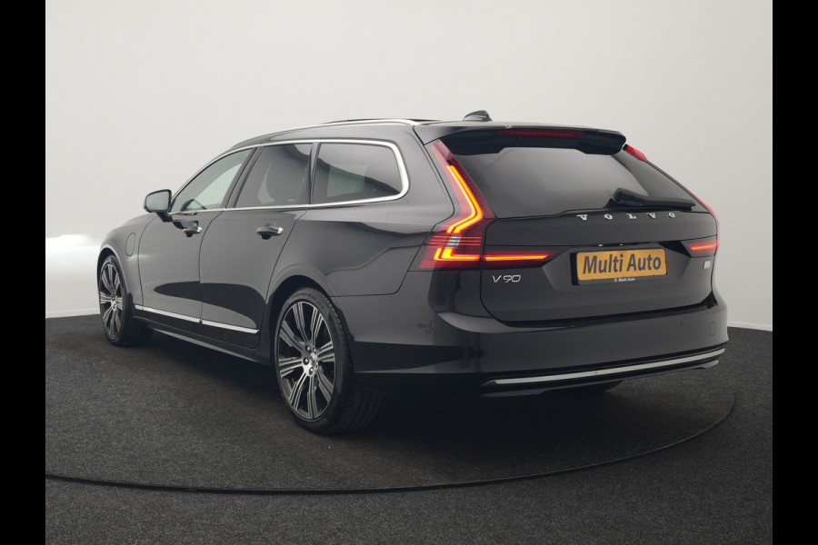 Volvo V90 T8 AWD Inscription Exclusive LONG RANGE PHEV 394pk Dealer O.H. | Panodak | Head Up | Adaptive Cruise | 360 Camera | Bowers & Wilkins | Lederen Sportstoelen Ventilatie & Memory | Keyless | Blis | Stoelen & Stuur Verwarmd | Apple Carplay | Plug In Hybrid
