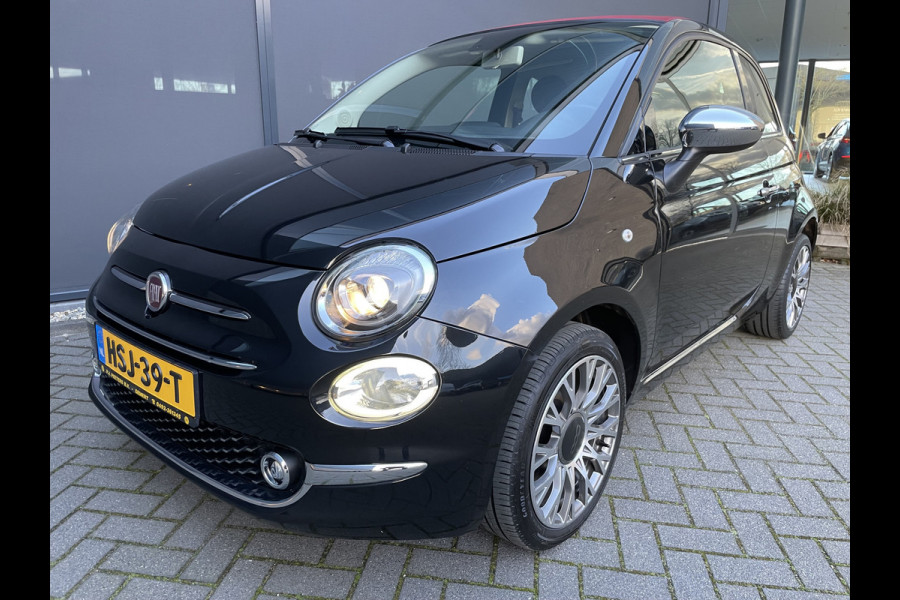 Fiat 500C 1.2 Lounge Airco - Apple carplay - Cruise control - Parkeersensor achter - Navigatiesysteem - Radio - Bluetooth - Licht metalen velgen 16 inch - Start/stop systeem - Elektrische ramen voor - Led dagverl