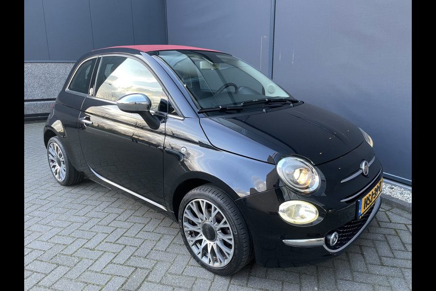 Fiat 500C 1.2 Lounge Airco - Apple carplay - Cruise control - Parkeersensor achter - Navigatiesysteem - Radio - Bluetooth - Licht metalen velgen 16 inch - Start/stop systeem - Elektrische ramen voor - Led dagverl