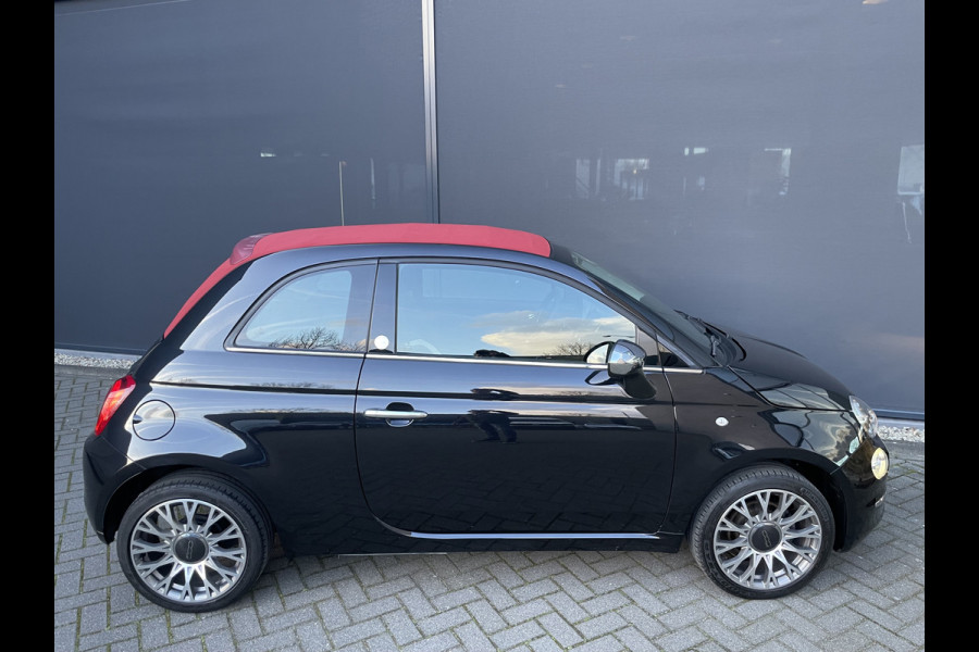 Fiat 500C 1.2 Lounge Airco - Apple carplay - Cruise control - Parkeersensor achter - Navigatiesysteem - Radio - Bluetooth - Licht metalen velgen 16 inch - Start/stop systeem - Elektrische ramen voor - Led dagverl