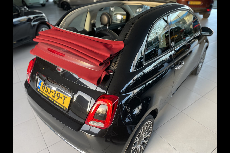 Fiat 500C 1.2 Lounge Airco - Apple carplay - Cruise control - Parkeersensor achter - Navigatiesysteem - Radio - Bluetooth - Licht metalen velgen 16 inch - Start/stop systeem - Elektrische ramen voor - Led dagverl