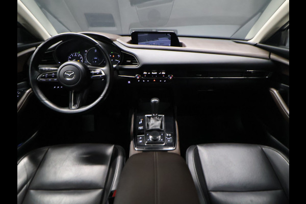 Mazda CX-30 2.0 e-SkyActiv-X M Hybrid Comfort [TREKHAAK AFNEEMBAAR, MEMORY SEATS, BOSE SOUND, HEAD-UP, STUURVERWARMING, CAMERA, ADAPTIVE CRUISE, VOL LEDER, STOELVERWARMING, BLUETOOTH, CLIMATE, NIEUWSTAAT]