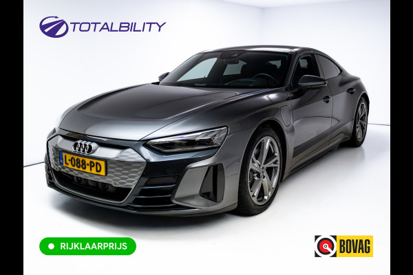 Audi e-tron GT 93 kWh | Luchtvering | Panoramadak | Daytona grijs | Leer | 20" LMV | Stoelverwarming V+A | Ambienteverlichting, Camera systeem Area View, Volledig Audi dealer onderhouden
