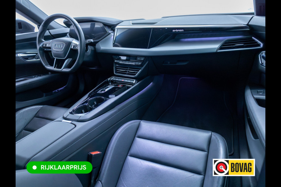 Audi e-tron GT 93 kWh | Luchtvering | Panoramadak | Daytona grijs | Leer | 20" LMV | Stoelverwarming V+A | Ambienteverlichting, Camera systeem Area View, Volledig Audi dealer onderhouden