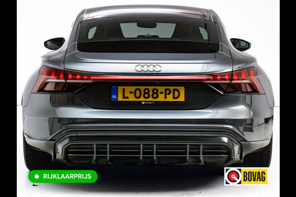 Audi e-tron GT 93 kWh | Luchtvering | Panoramadak | Daytona grijs | Leer | 20" LMV | Stoelverwarming V+A | Ambienteverlichting, Camera systeem Area View, Volledig Audi dealer onderhouden