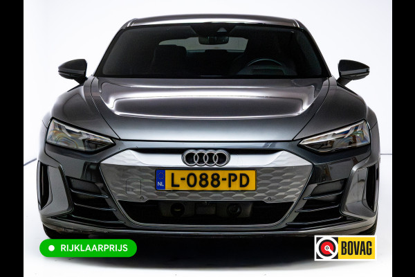 Audi e-tron GT 93 kWh | Luchtvering | Panoramadak | Daytona grijs | Leer | 20" LMV | Stoelverwarming V+A | Ambienteverlichting, Camera systeem Area View, Volledig Audi dealer onderhouden