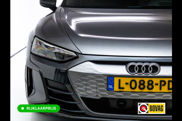 Audi e-tron GT 93 kWh | Luchtvering | Panoramadak | Daytona grijs | Leer | 20" LMV | Stoelverwarming V+A | Ambienteverlichting, Camera systeem Area View, Volledig Audi dealer onderhouden