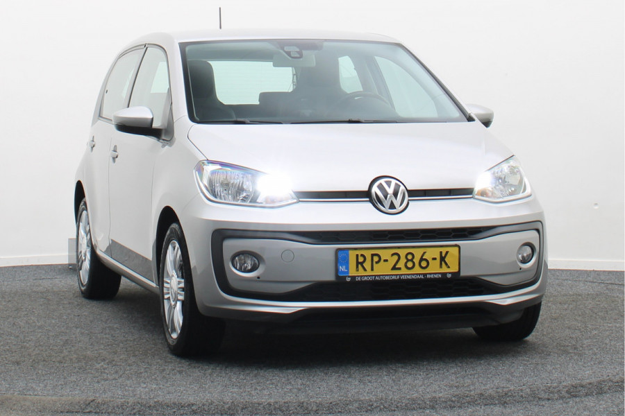 Volkswagen up! 1.0 BMT high up! 5-Deurs, Leder/Stof, Airco, Cruise, Bluetooth, Radio, PDC, 15''