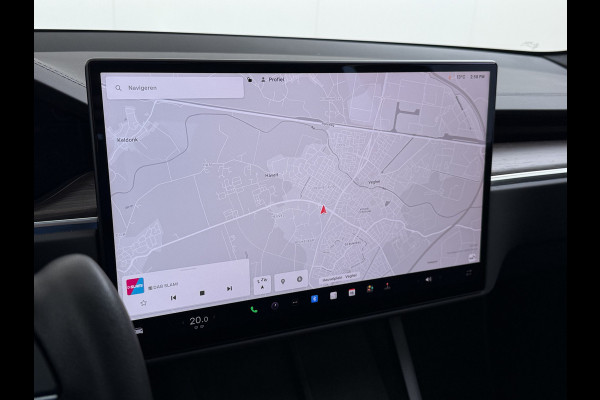 Tesla Model S 680 pk 0-100 3,1sec. Adaptive-Luchtvering FSD-4 / AutoPilot-4 Enhanced EAP ASS-Smart Summon Yoke Stuur Zelf-Parkeren / Voorrijde Long Range100kw Dual Motor 4WD AWD Schuifkanteldak Wi-Fi.Vb. App AEB ASR Rijstrookhulp Bordherkenning ACC ESP DodehoekDetector  Mistlampen Verwarmde-Sproeiers AWD 4 wheel Drive 1.600kg Trekvermogen Orig. NL-se auto 118.000 euro nieuw ! Fabrieksgarantie 4 jaar 80.000 en 240.000/8 jaar Accupakket!