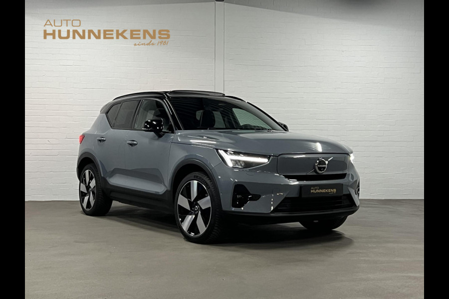 Volvo XC40 Recharge Twin Ultimate 78 kWh AWD Open dak | Adapt. cruise | 360 camera | Stuur-/stoelverwarming | Harman/Kardon | Memory | Keyless