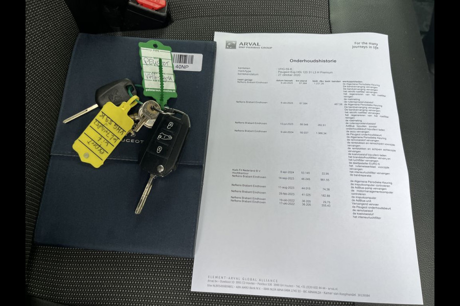 Peugeot Expert 2.0 BlueHDI 120pk L3 Premium 3p Lease €296 p/m, Sortimo inr. Imperiaal, Airco, Carplay, Camera, PDC, Cruise controle, Onderhoudshistorie aanwezig