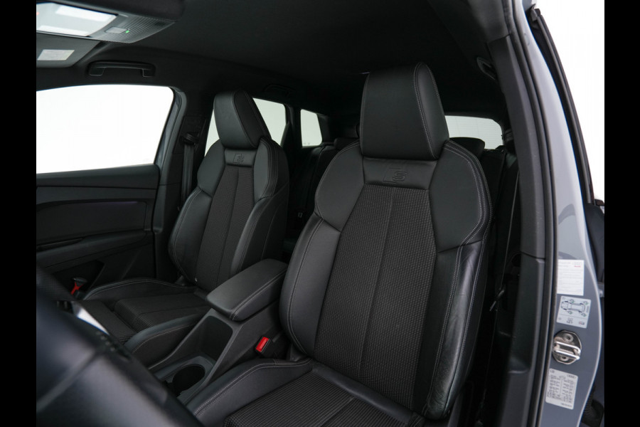 Audi Q4 e-tron 40 Launch edition S Competition 77 kWh [ 3-Fase ] {SOH-93%} (INCL-BTW) *HEATPUMP | LEATHER-FABRIC | MATRIX-LED | ADAPTIVE-CRUISE | HEATED-SPORTSEATS | AMBIENTLIGHT | DIGI-COCKPIT | CAMERA | KEYLESS | DAB+ | NAVI-FULLMAP | TOWBAR | PRIVACYGLASS | 21"AL