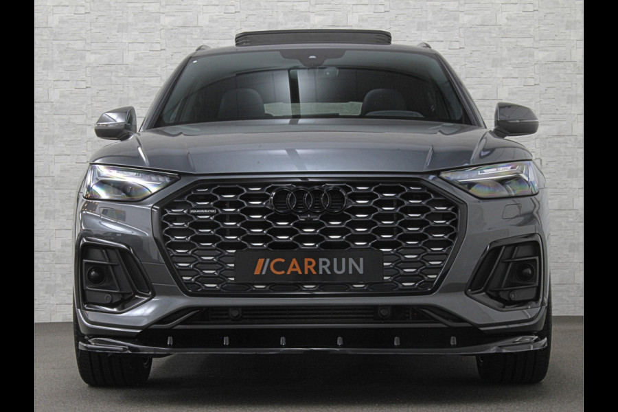 Audi Q5 Sportback 50 e S-Line | Luchtvering | Panorama | Carbon | Head-Up | Trekhaak | Keyless-Entry | Leder | Matrix-LED | Black-Optic | Standkachel | Virtual-Cockpit | Carplay | Getint Glas | Stoelverwarming | Zwarte Hemel | Draadloos Laden |