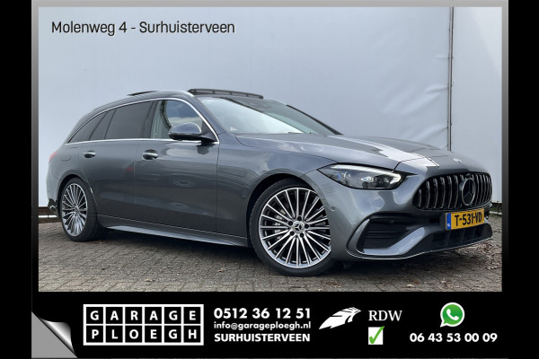 Mercedes-Benz C-Klasse Estate 180 AMG Line Pano Burmester Memory HUD Trekhaak Leer Verw+Ventilatie BOMVOL!