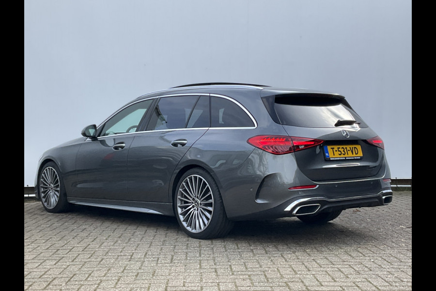 Mercedes-Benz C-Klasse Estate 180 AMG Line Pano Burmester Memory HUD Trekhaak Leer Verw+Ventilatie BOMVOL!