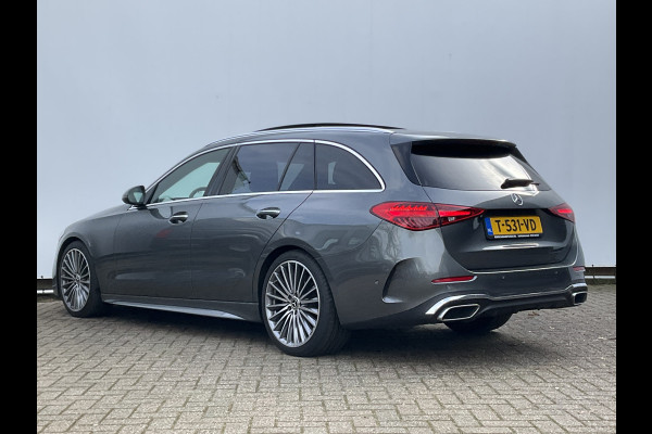Mercedes-Benz C-Klasse Estate 180 AMG Line Pano Burmester Memory HUD Trekhaak Leer Verw+Ventilatie BOMVOL!