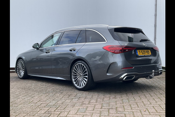 Mercedes-Benz C-Klasse Estate 180 AMG Line Pano Burmester Memory HUD Trekhaak Leer Verw+Ventilatie BOMVOL!