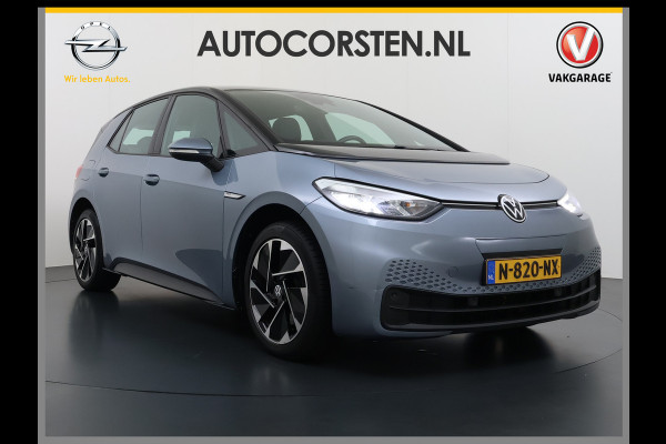Volkswagen ID.3 Pro 62kWh SOH 91% Adaptive Cruise Navi-Pro Ecc Apple Carplay Android Auto Stoel+Stuurverwarming Led Pdc Lmv 18" Keyless start Rijstrooksensor Comfort Pakket Style Interieur Pakket Bluetooth Draadloze telefoonlader DAB 1e Eigenaar Origineel Nederlandse Auto