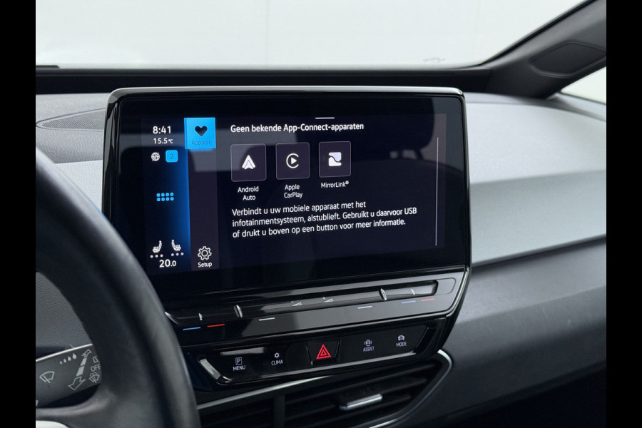 Volkswagen ID.3 Pro 62kWh SOH 91% Adaptive Cruise Navi-Pro Ecc Apple Carplay Android Auto Stoel+Stuurverwarming Led Pdc Lmv 18" Keyless start Rijstrooksensor Comfort Pakket Style Interieur Pakket Bluetooth Draadloze telefoonlader DAB 1e Eigenaar Origineel Nederlandse Auto