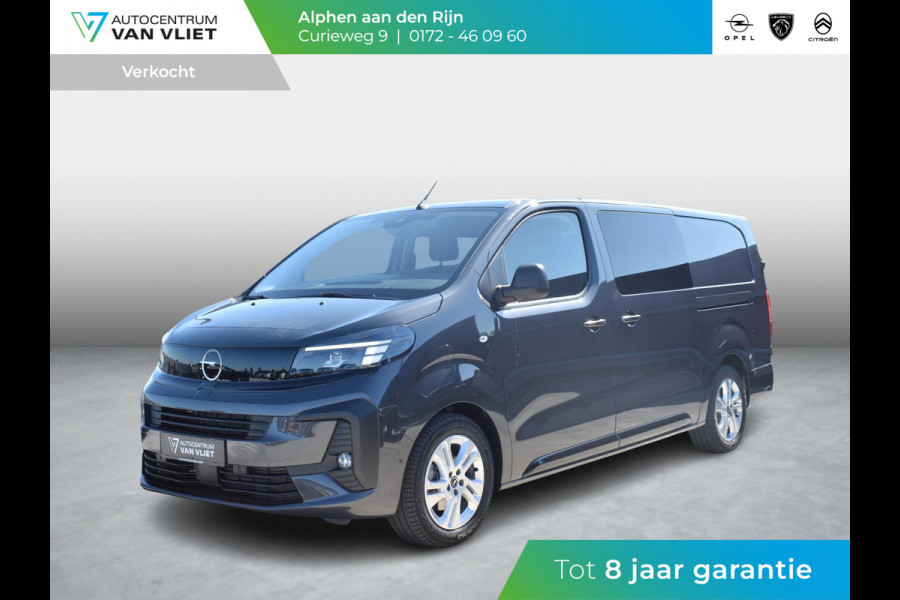 Opel Vivaro Electric 75 kWh Dubbele Cabine | tot 8 jaar garantie | 2x schuifdeur | Dynamic Comfort NAV Pakket | Comfort Pakket |  Exterieur pakket | Winterpakket | Betimmering | LM velgen | Rijklaarprijs
