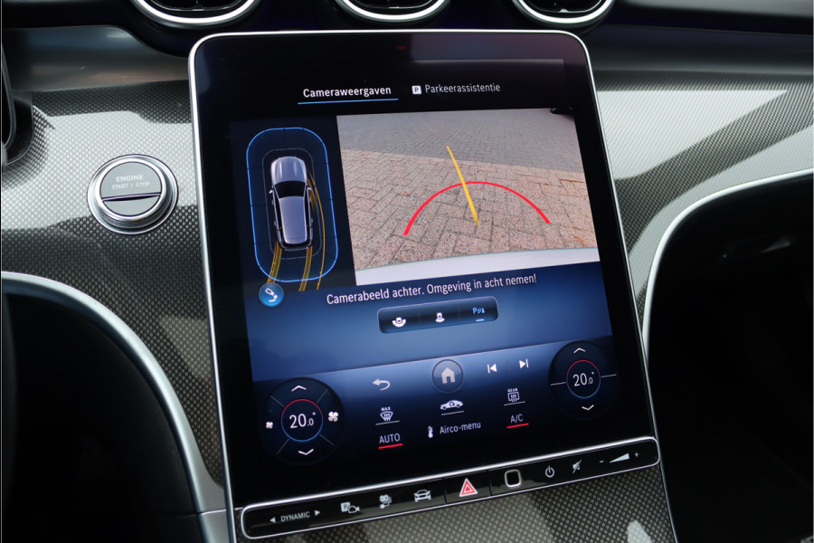 Mercedes-Benz C-Klasse Estate 300 e AMG Line Aut9 | Panoramadak | Trekhaak | Leder | Camera | Sfeerverlichting | Dodehoekassistent | Stoelverwarming | Advanced Sound System | High Perf. LED |