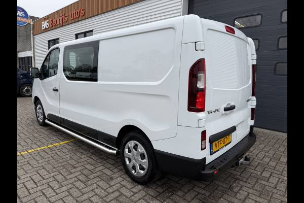 Renault Trafic 2.0 dCi 130pk T29 L2H1 DC 6 persoons Work Edition / vaste prijs rijklaar € 24.950 ex btw / lease € 407 / euro 6 / bpm vrij / trekhaak / airco / cruise / navigatie / isofix / sidebars