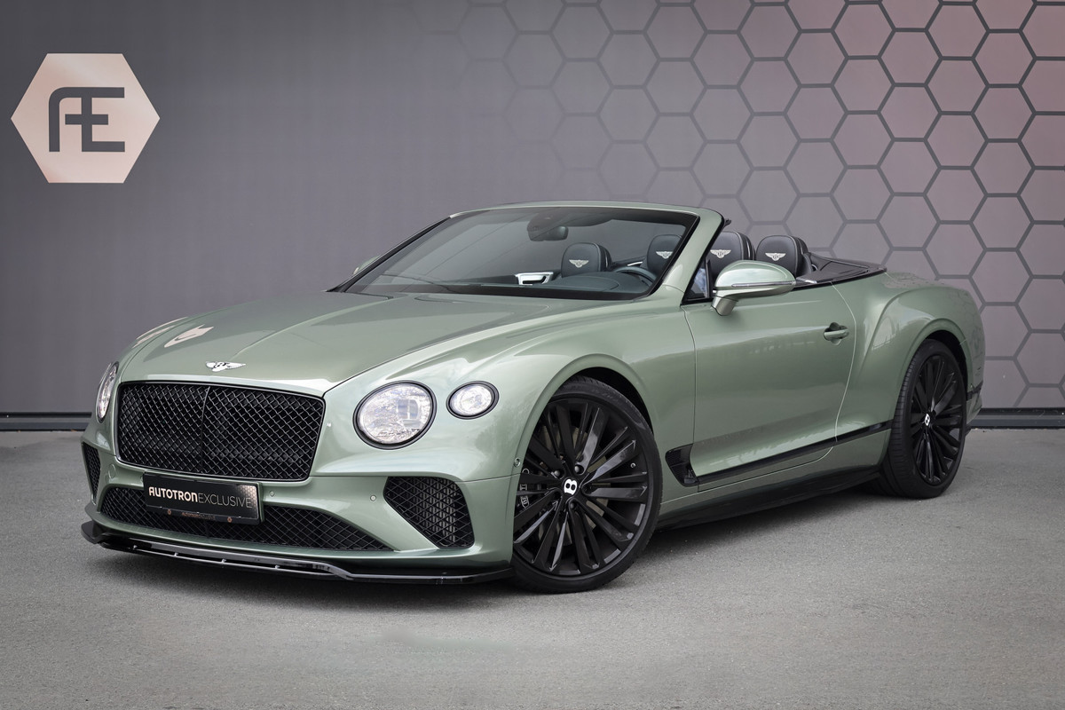 Bentley Continental GTC 4.0 V8 | 22" SPEED DESIGN | ALPINE GREEN | NEW BENTLEY SERVICE | SPORTUITLAAT | NEKVERWARMING | STUURWIELVERWARMING | STOELKOELI