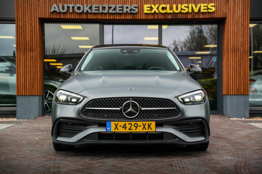 Mercedes-Benz C-Klasse 200 4MATIC AMG Line Burmester Panodak Ambient 360 Camera Dode Hoek Keyless