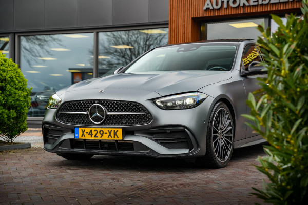 Mercedes-Benz C-Klasse 200 4MATIC AMG Line Burmester Panodak Ambient 360 Camera Dode Hoek Keyless