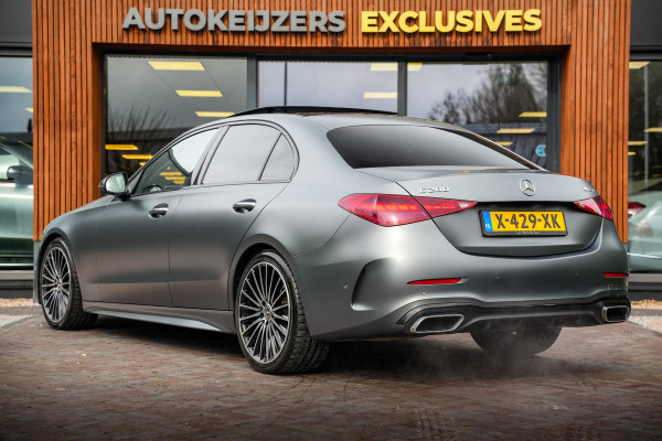 Mercedes-Benz C-Klasse 200 4MATIC AMG Line Burmester Panodak Ambient 360 Camera Dode Hoek Keyless