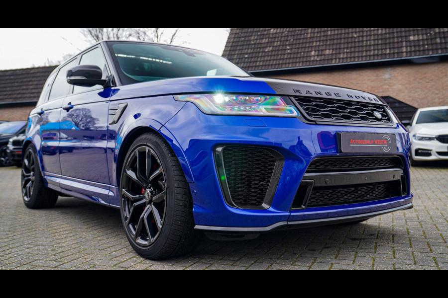 Land Rover Range Rover Sport 5.0 V8 SC SVR | Carbon Motorkap | Stoelverkoeling | Head Up Display | Alcantara hemel | 360 camera