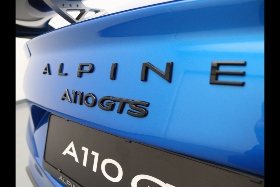ALPINE A110 1.8 GTS Aero Pack - Focal - Blauw Alcantara - Camera - Parkeersensoren V+A