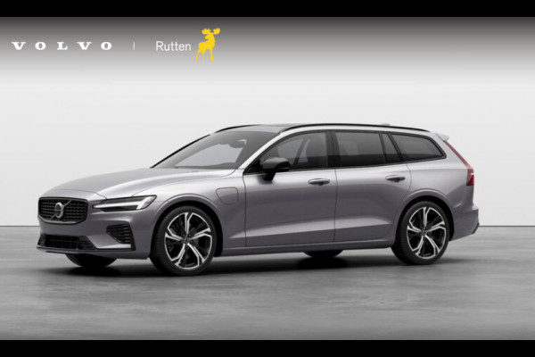 Volvo V60 T8 455PK Aut. AWD Performance Edition Ultra Dark Polestar optimisation/ Glossy Black logo voor en achterzijde / Panoramadak/ Head-up display/ Harman Kardon audio/ 360 Camera/ Elektrisch bedienbare voorstoelen met geheugen/ Apple Carplay/ Pilot assit/ Adaptive cruise control/