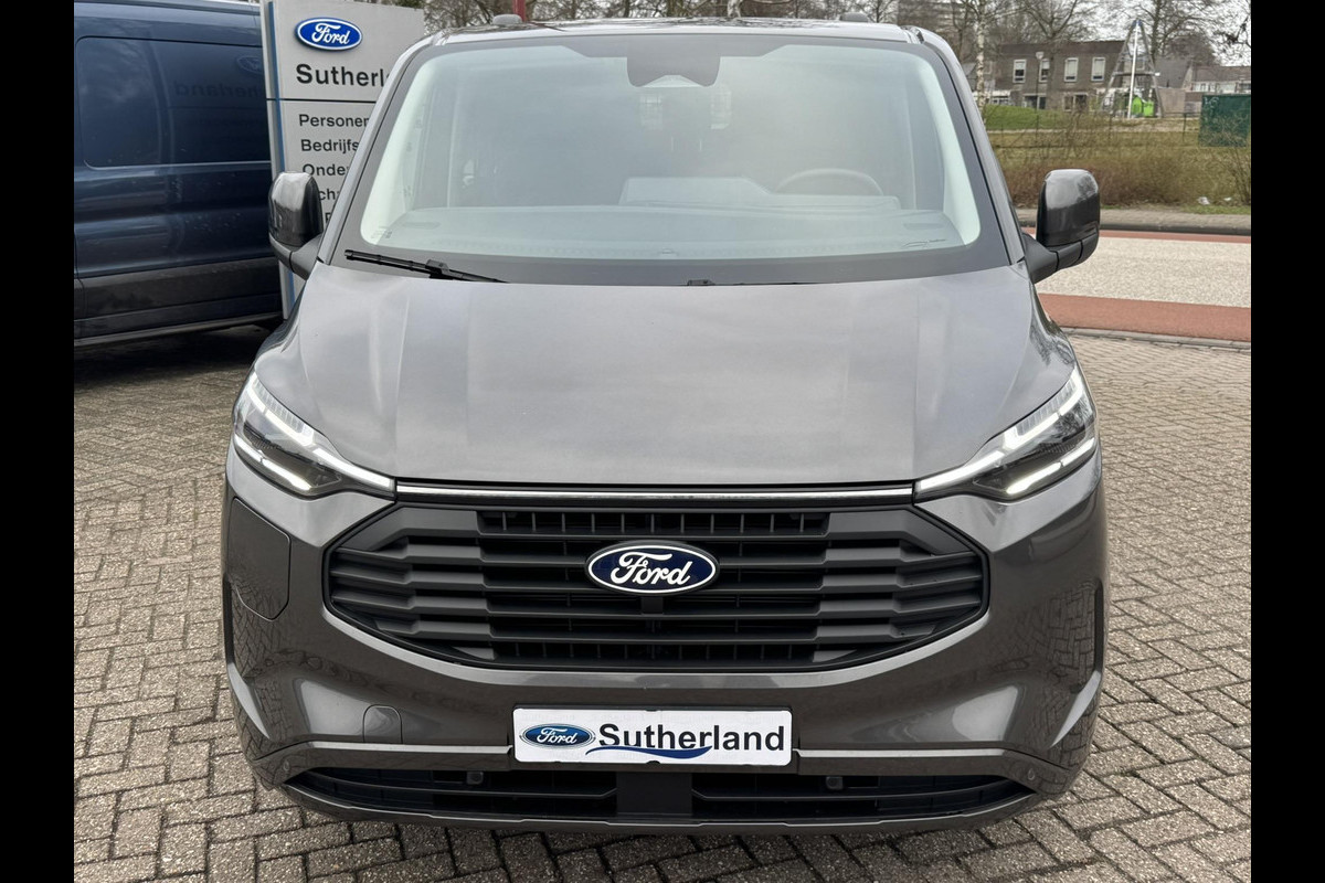 Ford Transit Custom 320 2.5 PHEV L2H1 Limited DC |SCI| Dubbele cabine | Adaptive Cruise Control | Groot middenconsole | 8-weg verstelbare & verwarmbare passagiersstoel | 13 polige trekhaak | 17 inch lichtmetalen velgen | Verwarmbaar stuurwiel | Draadloos opladen | Adaptieve LED koplampen | Reservewiel